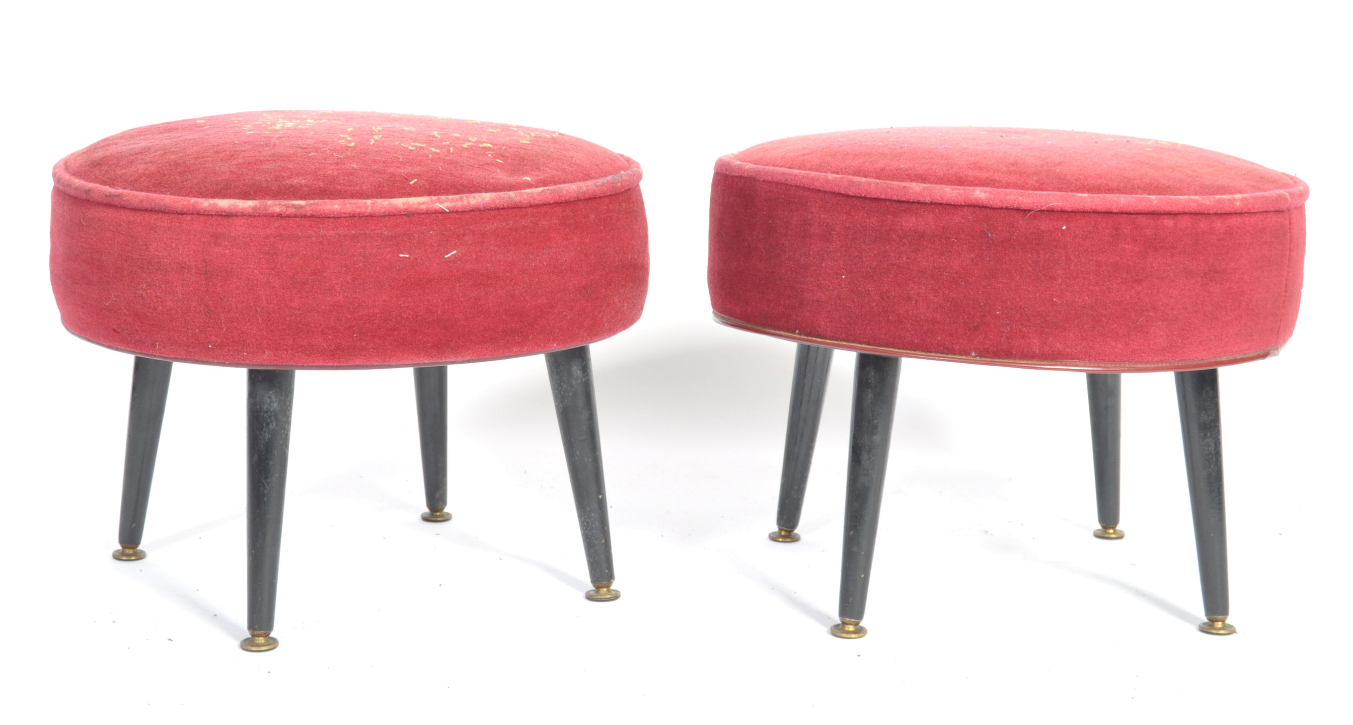 SHERBORNE 1950'S MID 20TH CENTURY FOOTSTOOLS / OTTOMANS