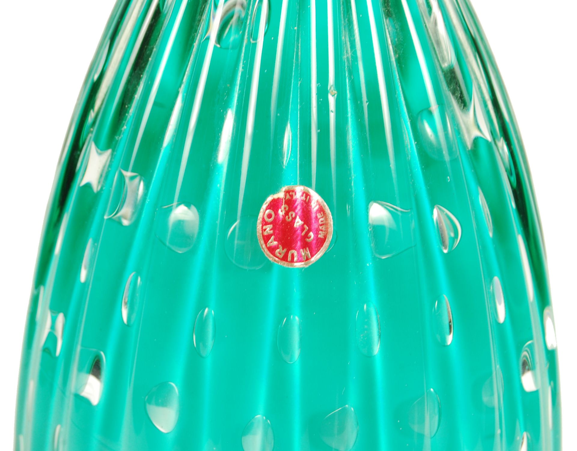 MURANO STUDIO ART GLASS SIDE TABLE / LAMP BY ARCHIMDEDE SEGUSO - Image 4 of 5