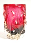 NARUMI ( SANYU ) FANTASY GLASS 1960 RETRO STUDIO ART GLASS VASE