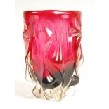 NARUMI ( SANYU ) FANTASY GLASS 1960 RETRO STUDIO ART GLASS VASE