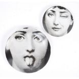 AFTER PIERO FORNASETTI CERAMIC THEME AND VARIATION PLATES