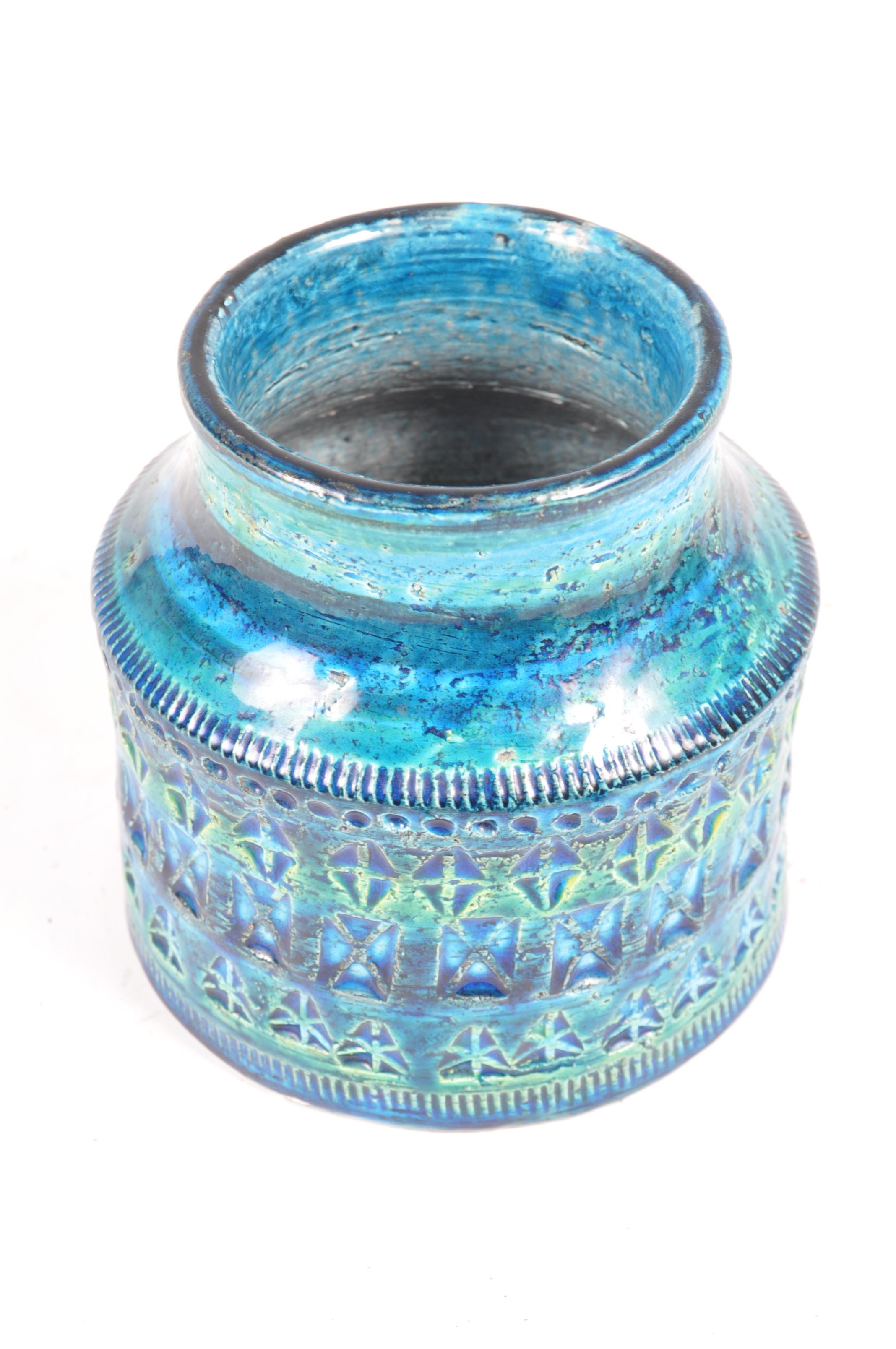 BITOSSI 720/112 ITALIAN RIMINI BLUE STUDIO ART POTTERY BY ALDO LONDI - Image 8 of 12