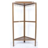 LEBUS EARLY 20TH CENTURY OAK VINTAGE HALL / CLOAKROOM STAND