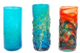 MDINA 1970'S MALTESE RETRO STUDIO ART GLASS VASES