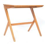 UNUSUAL 1960'S RETRO TEAK WOOD BOOMERANG LEG SIDE TABLE