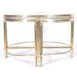 STUNNING FRENCH 1950'S VINTAGE GILT BRASS COFFEE TABLE NEST