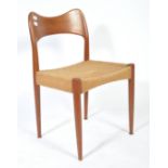 DANISH 1960'S RETRO TEAK WOOD CHAIR BY ARNE HOVMAND OLSEN