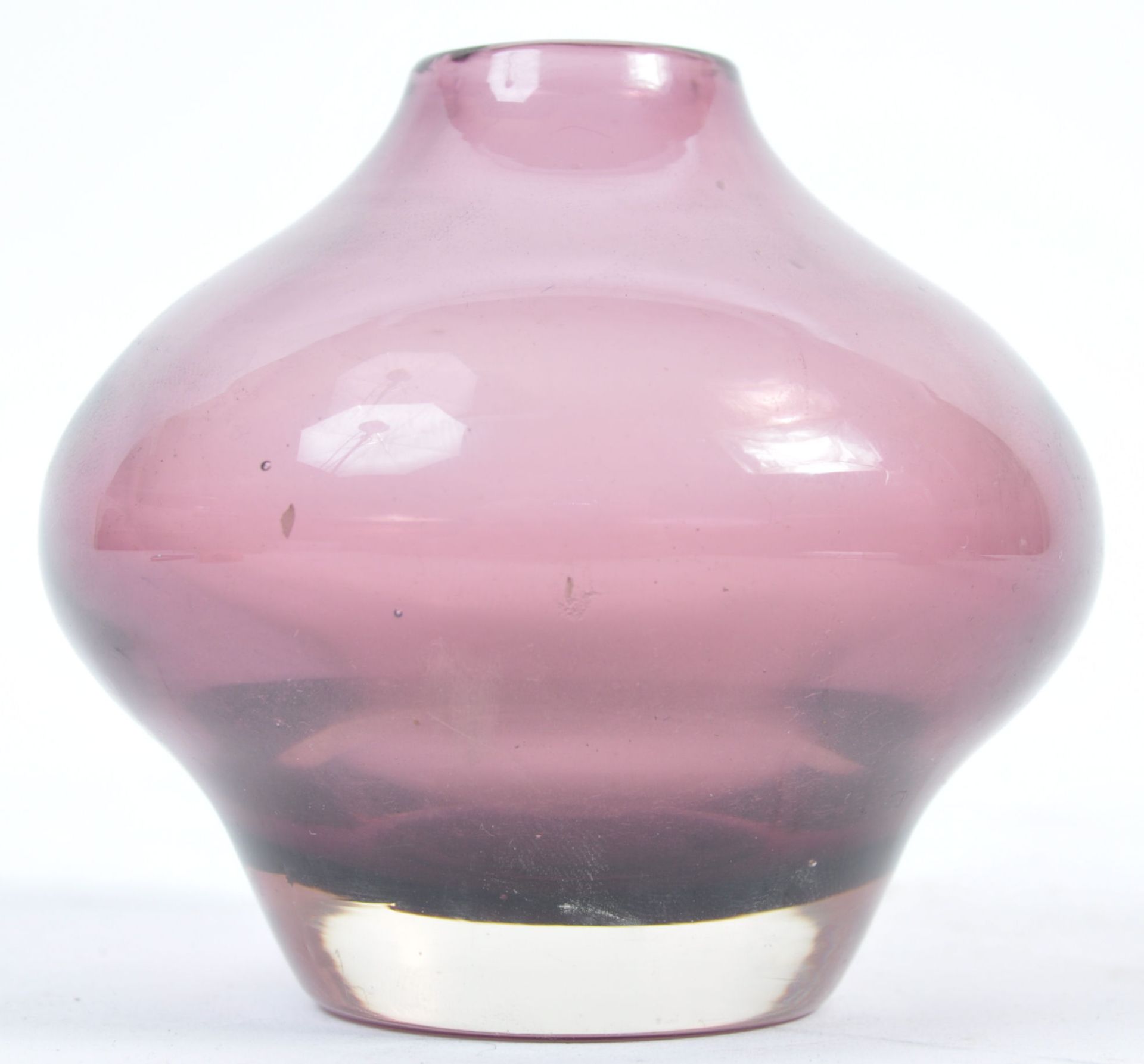 RIIHIMAKI / RIIHIMAEN LASI OY STUDIO GLASS VASE BY AIMO OKKLIN - Bild 2 aus 4