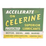 CELERENE - LUBRICANTS - ORIGINAL GARAGE ADVERTISING SIGN