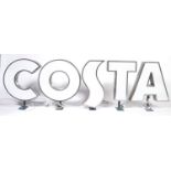 RARE SET OF FIVE COSTA COFFEE SHOP DISPLAY LIGHTS