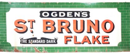 OGDEN'S ST BRUNO FLAKE EARLY 20TH CENTURY TOBACCO ENAMEL SIGN