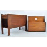GUY ROGERS MAGAZINE RACK AND ANOTHER TEAK EXAMPLE