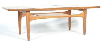 G PLAN FRESCO 1960'S TEAK AND GLASS COFFEE TABLE BY VB. WILKINS