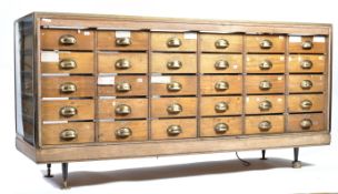 EARLY TO MID 20TH CENTURY 30 DRAWER HABERDASHERY SHOP COUNTER