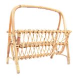 AFTER FRANCO ALBINI 1960'S RETRO BAMBOO MAGAZINE RACK