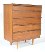 1960'S RETRO VINTAGE TEAK WOOD CHEST OF DRAWERS