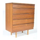 1960'S RETRO VINTAGE TEAK WOOD CHEST OF DRAWERS