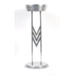 20TH CENTURY RETRO VINTAGE CHROME FLOOR STANDING ASHTRAY