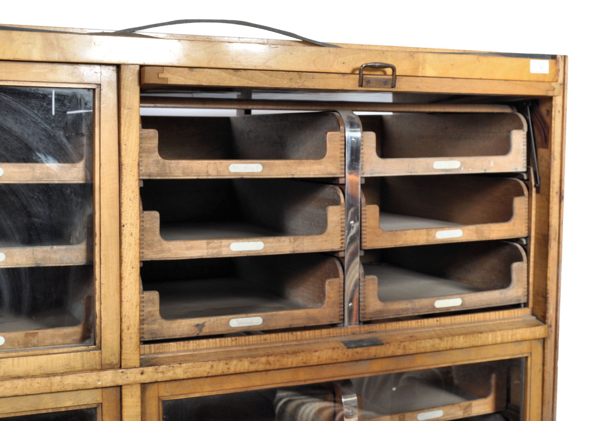 EARLY 20TH CENTURY OAK HABERDASHERY SHOP DISPLAY CABINET - Bild 2 aus 6