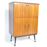 ORIGINAL 1950'S TEAK WOOD COCKTAIL CABINET