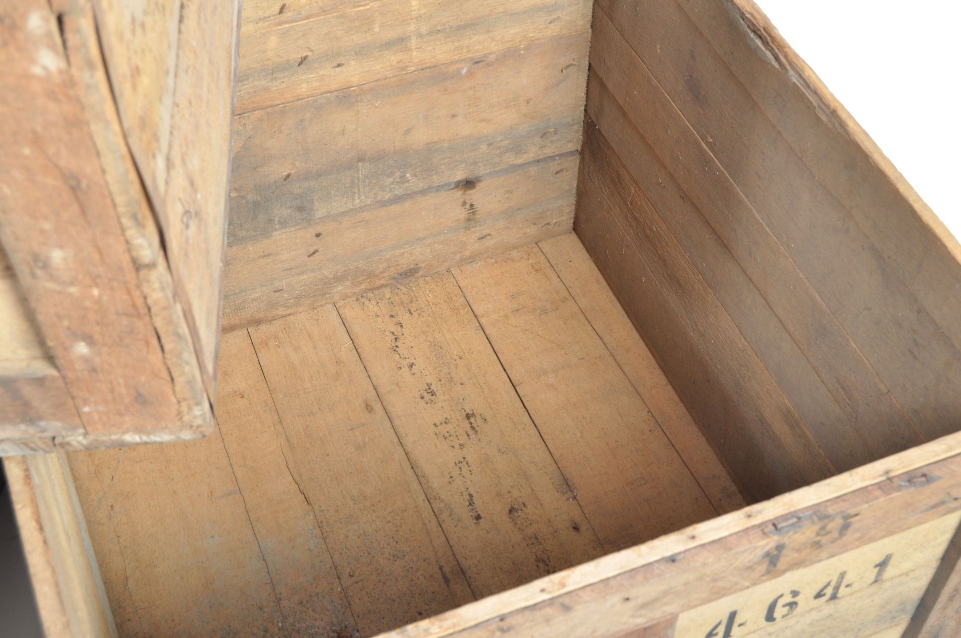 ORIGINAL VINTAGE OPEN TOPPED WOODEN SHIPPING CRATES - Bild 5 aus 6