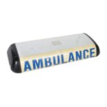 20TH CENTURY AMBULANCE CAR TOPPER LIGHTBOX SIGN