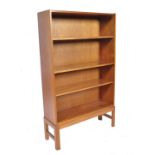 AH MCINTOSH OF KIRKCALDY TEAK OPEN BOOKCASE