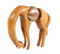 UNUSUAL MID 20TH CENTURY CARVED WOODEN STYLISED HORSE