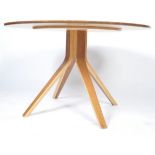 STUNNING CONTEMPORARY CNC MACHINED WOOD ROUND DINING TABLE