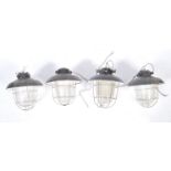 20TH CENTURY INDUSTRIAL INDUSTRIAL ENAMEL PENDANT LIGHTS