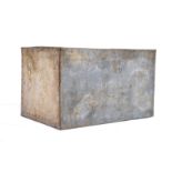 RETRO VINTAGE INDUSTRIAL STEEL PANELLED BOX / TRUNK