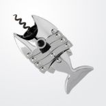 ORIGINAL LAZY FISH 20TH CENTURY CHROME CORKSCREW