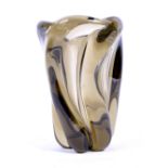 GEOFFREY BAXTER - WHITEFRIARS - TWISTED MOLAR GLASS VASE