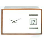 20TH CENTURY RETRO WALL CLOCK AND PERPETUAL CALENDAR