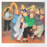 AFTER BERYL COOK SIGNED PRINT ENTITLED ' JIVING TO JAZZ '