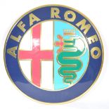 ORIGINAL ALFA ROMEO CAR BADGE SHOWROOM LIGHT BOX SIGN