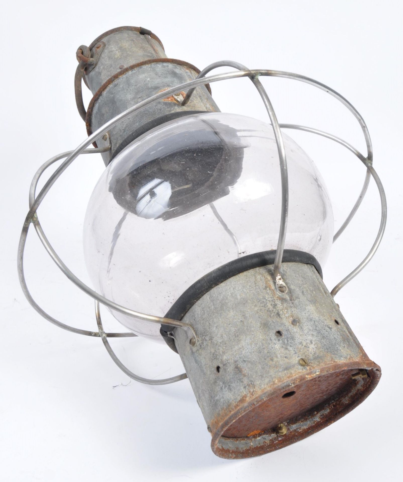 ORIGINAL EARLY 20TH CENTURY SWEDISH HAMMAR SHIPS LANTERN - Bild 5 aus 6