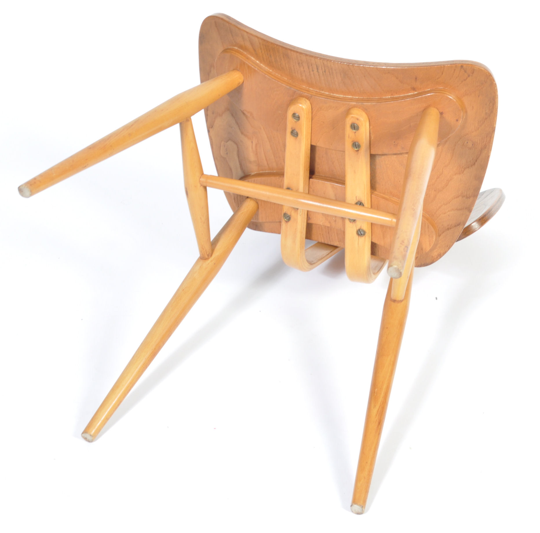 ERCOL 1960'S BLONDE ELM BUTTERFLY CHAIR BY LUCIAN ERCOLANI - Image 7 of 7