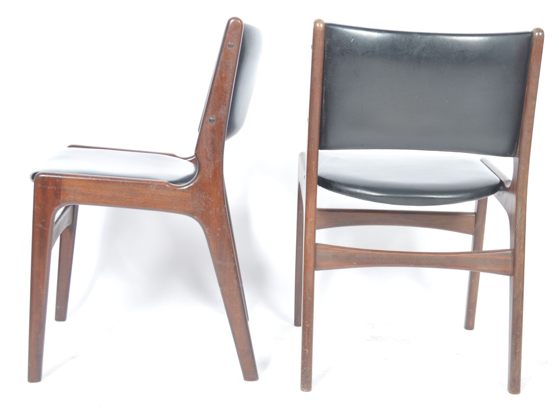 DANISH 1960'S RETRO VINTAGE DINING CHAIRS BY HENNING KJAERNULF - Bild 4 aus 5