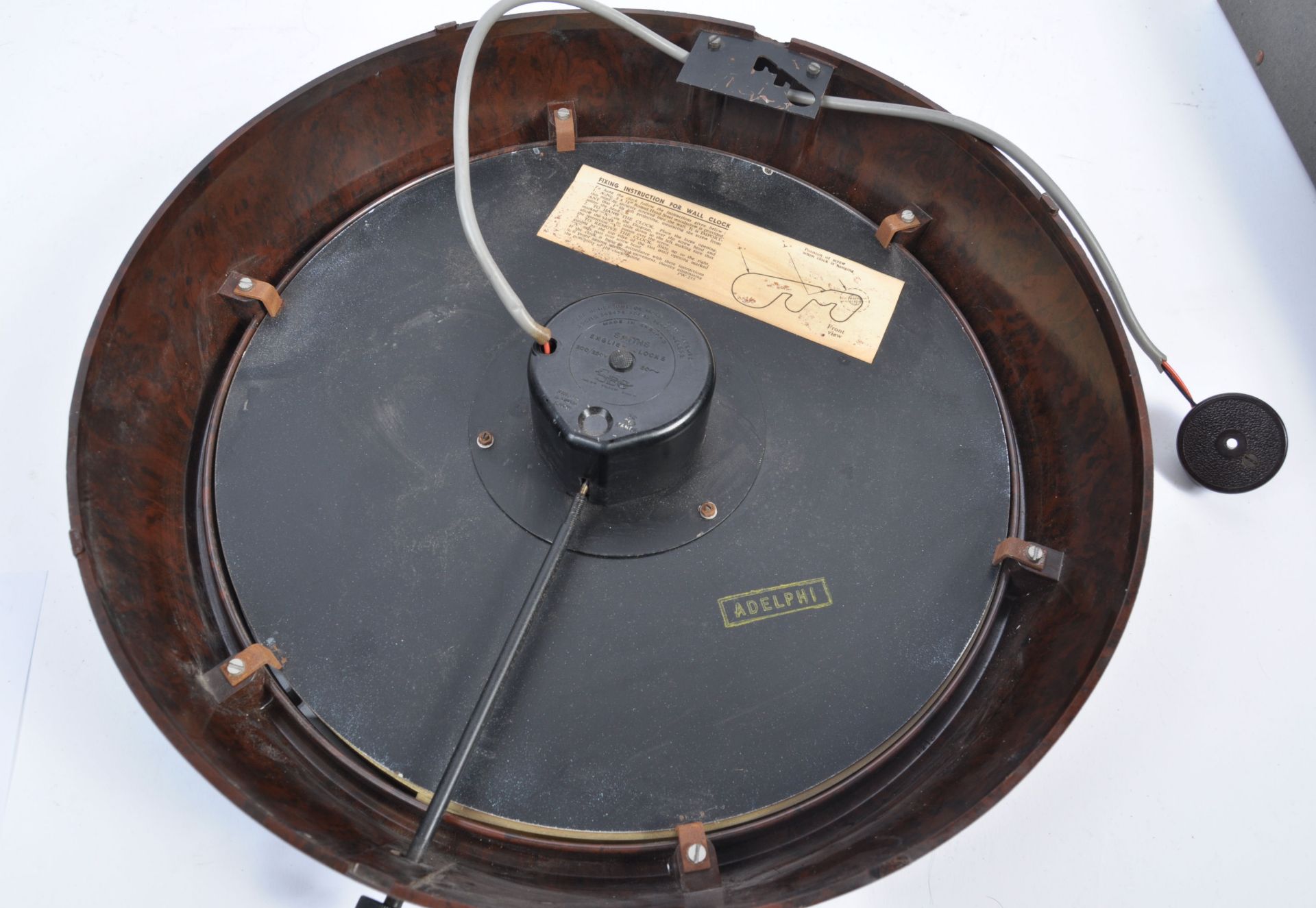 ORIGINAL SMITHS SECTRIC 1930'S STATION WALL CLOCK - Image 4 of 4