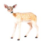 LARGE FIBREGLASS PROMOTIONAL STATUE OF A FAWN / DEER PROP