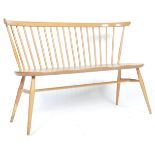 ERCOL LOVE SEAT MODEL 450 1960'S RETRO BENCH BY LUCIAN ERCOLANI