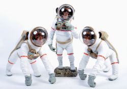 COLLECTION OF PROP DISPLAY MONKEY ASTRONAUT FIGURES / STATUES