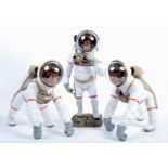 COLLECTION OF PROP DISPLAY MONKEY ASTRONAUT FIGURES / STATUES