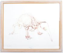 ORIGINAL DRAWING OF AN ANTEATER BY BRYAN KNEALE