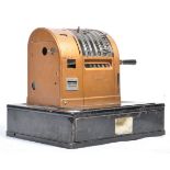 RIV 1940'S ART DECO VINTAGE METAL CASH REGISTER