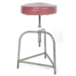 ORIGINAL 1950'S TUBULAR TRIPOD MACHINIST STOOL