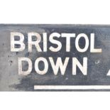 SEVERN TUNNEL - RARE LOCAL INTEREST WOODEN BRISTOL SIGNS