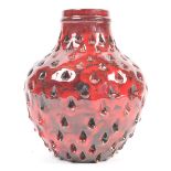 BELIEVED FRATELLI FANCIULLACCI 1960'S POTTERY STRAWBERRY VASE