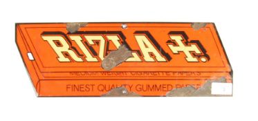 RIZLA RARE RETRO VINTAGE PORCELAIN ENAMEL SHOP ADVERTISING SIGN